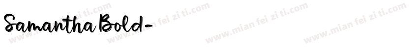 Samantha Bold字体转换